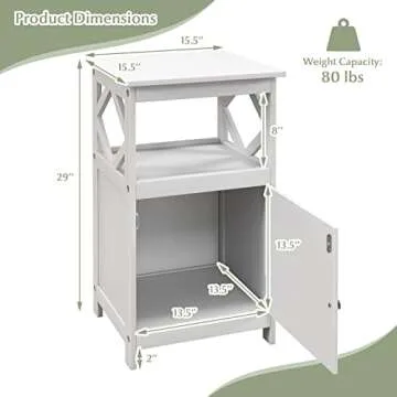 Stylish Tangkula Freestanding Bathroom Storage Cabinet