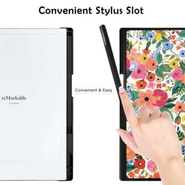Aippdo Case for Remarkable 2 Paper Tablet 10.3" 2020 Released,Lightweight and Hard Back Shell Protective Book Folio Cover with Built-in Pen Holder,Comes with Remarkable 2 Pen Tips.