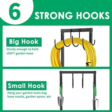 Sturdy TomCare Garden Hose Holder with Elegant Design