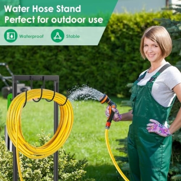 Sturdy TomCare Garden Hose Holder with Elegant Design