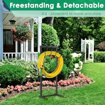 Sturdy TomCare Garden Hose Holder with Elegant Design