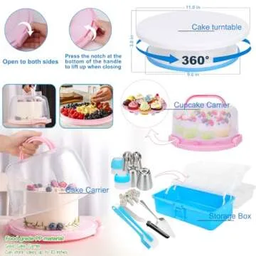 Comprehensive Cake Decorating Kit with 730 Essential Pieces