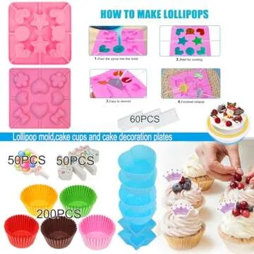 Comprehensive Cake Decorating Kit with 730 Essential Pieces