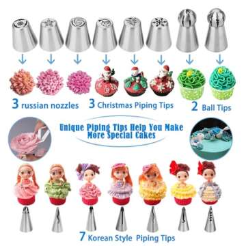 Comprehensive Cake Decorating Kit with 730 Essential Pieces