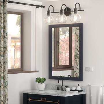 Luxury PRIMEPLUS Black Vanity Light for Bathrooms