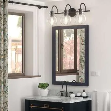 Luxury PRIMEPLUS Black Vanity Light for Bathrooms