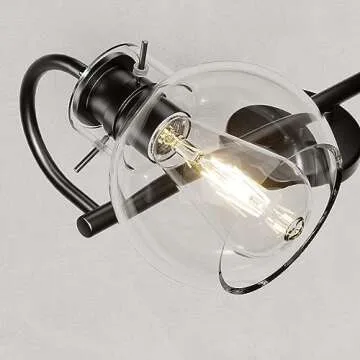 Luxury PRIMEPLUS Black Vanity Light for Bathrooms