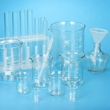 Durable PATIKIL 200ml Borosilicate Glass Beaker Set