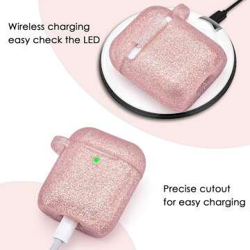 Rose Gold AirPods Case - Cute Silicone Protection