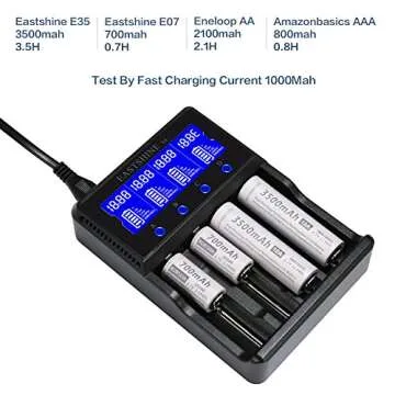 Smart 4 Slot Battery Charger for All Rechargeable Batteries