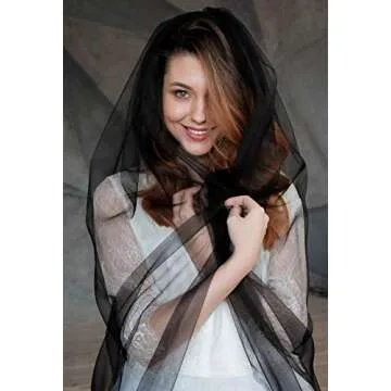 Unsutuo 118 Inch Wedding Veil with Rhinestones Comb