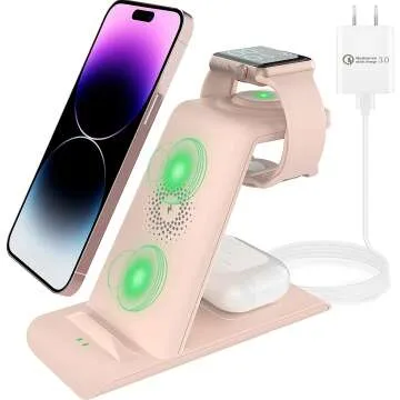 3 in 1 Wireless Charging Station for Apple Products