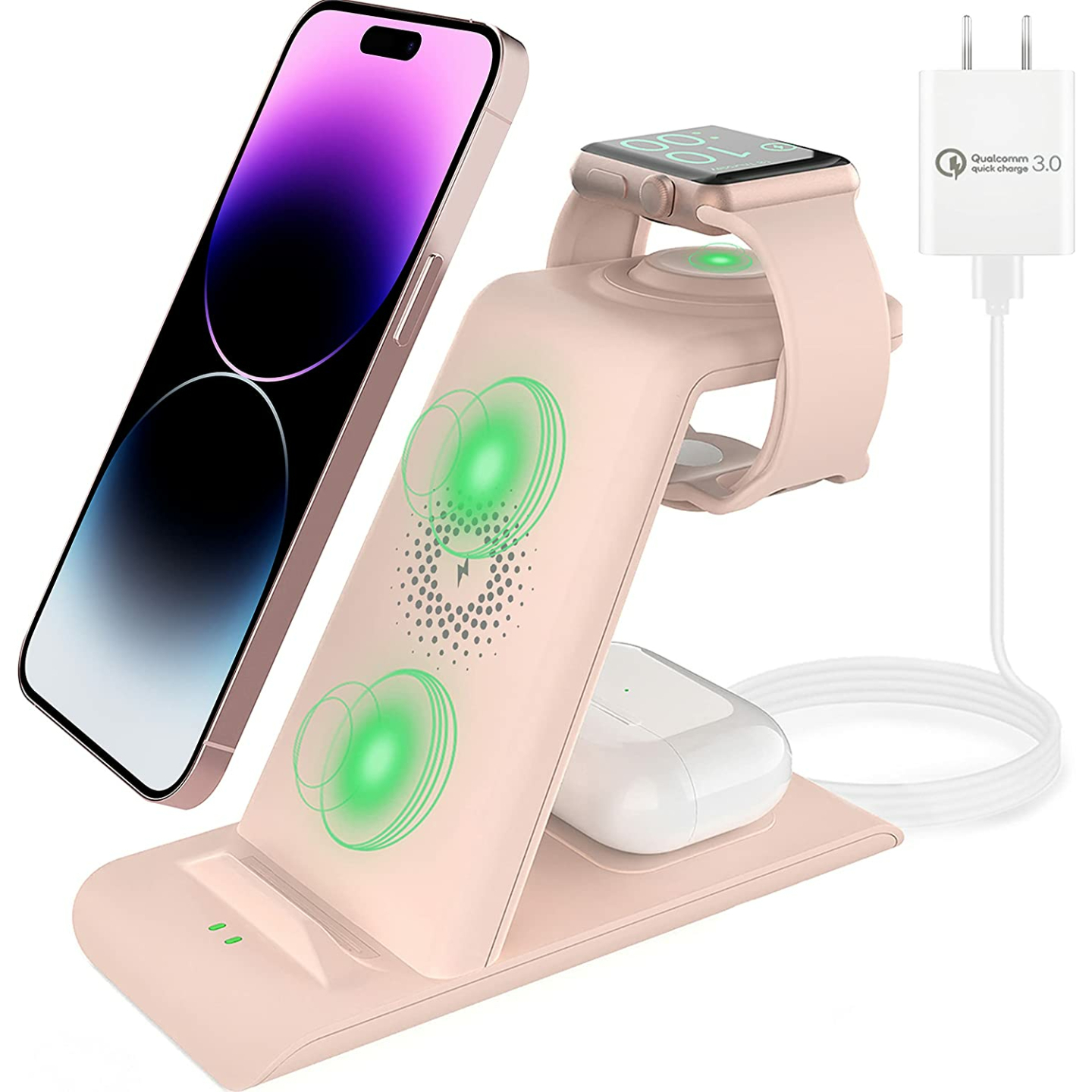 3 in 1 Wireless Charging Station for Apple Products