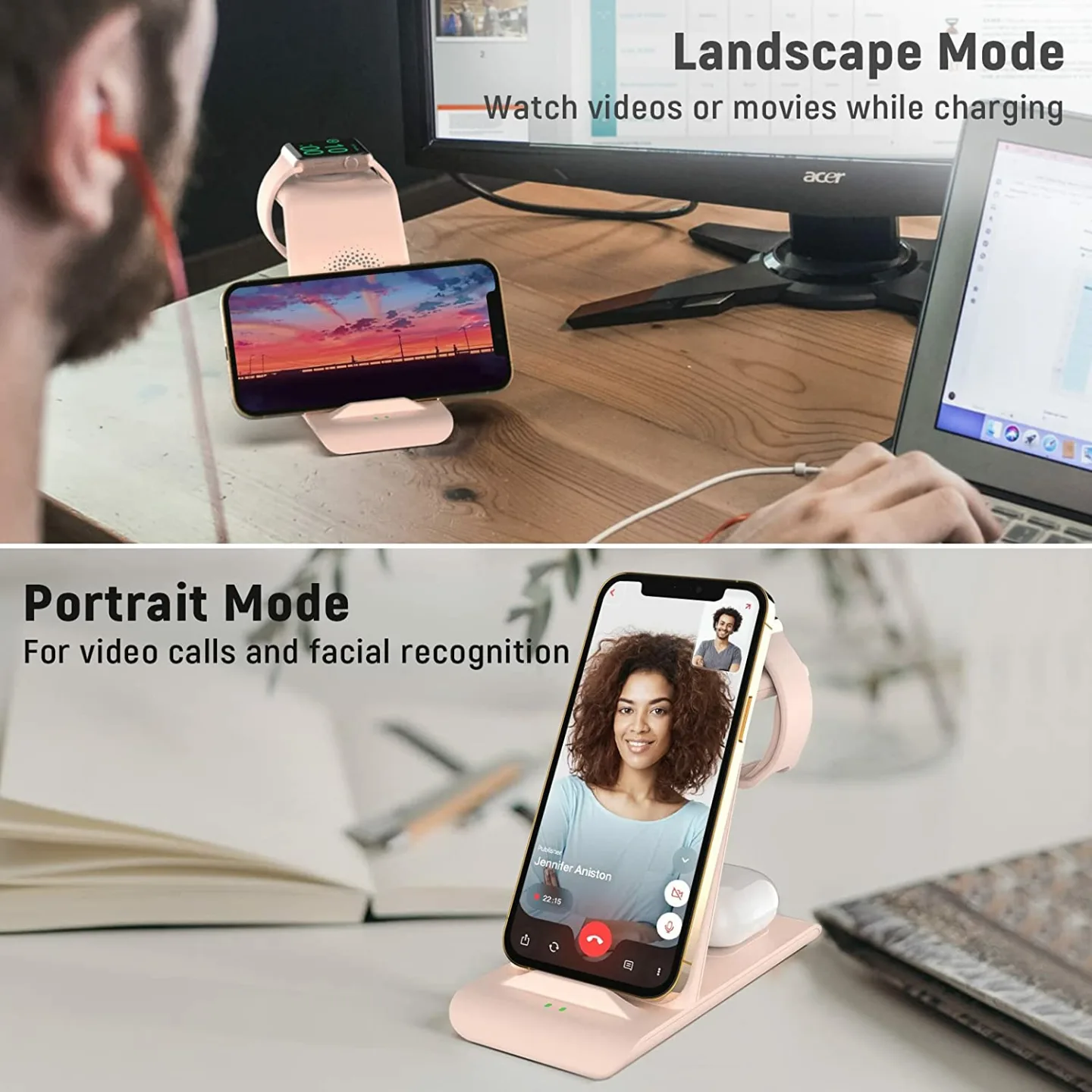 3 in 1 Wireless Charging Station for Apple Products