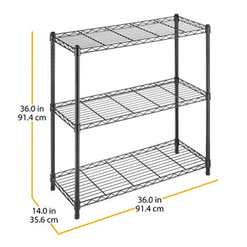 Whitmor 3-Wire Shelving Unit for Home Office & More