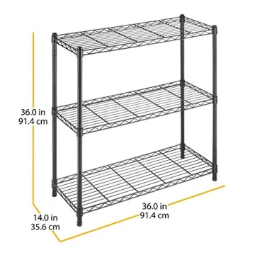 Whitmor 3-Wire Shelving Unit for Home Office & More