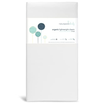 Naturepedic Organic Baby Crib Mattress - 2-Stage Lightweight Infant & Toddler Mattress - Waterproof ...