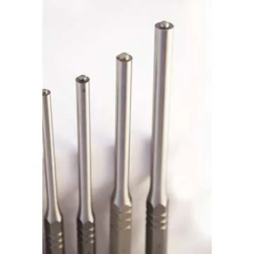 Grace USA 7 Piece Steel Roll Spring Punch Set, Drive Pins In or Out, Ideal for Gunsmiths, Heat Treated Steel, Hex Stock, 7 Sizes, Made in USA Steel Roll Set , RS-7