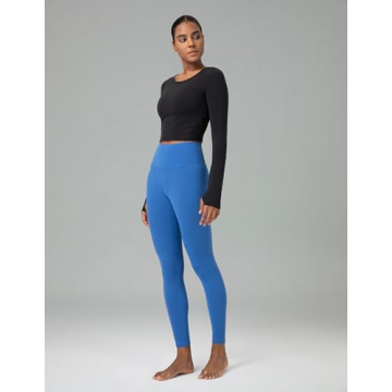 Dreamlux High Waisted Leggings in Baleine Blue