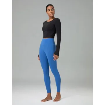 Dreamlux High Waisted Leggings in Baleine Blue