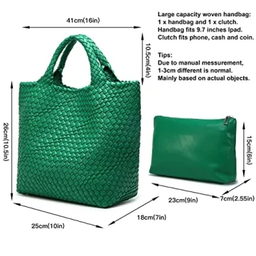 Stylish Vegan Leather Tote Bag for Women - Chic and Functional