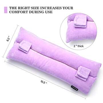 Very100 Mastectomy Pillow with Pocket,Post Surgery Seatbelt Pillows for Post-Surgery,Port Pillows fo...