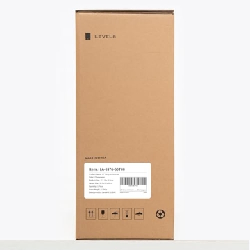 LEVEL8 Grace EXT Carry On Luggage, 20 Inch Expandable Hardside Suitcase, Abs+Pc Harshell Spinner Luggage with Tsa Lock, Spinner Wheels, Champagne, 20 Inch Carry-On