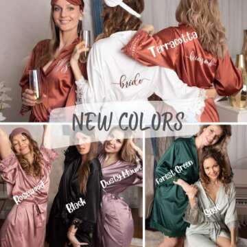Personalized Silk Robes - Unique Bridesmaid Gifts