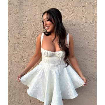 Sweetheart Cocktail Dresses with Bows for Teens 2025