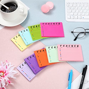 Colorful 9 Pack Teacher Notepads for Organization Gifts