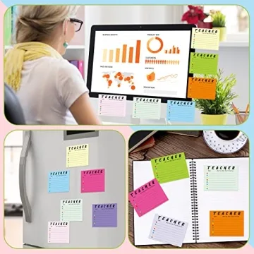 Colorful 9 Pack Teacher Notepads for Organization Gifts
