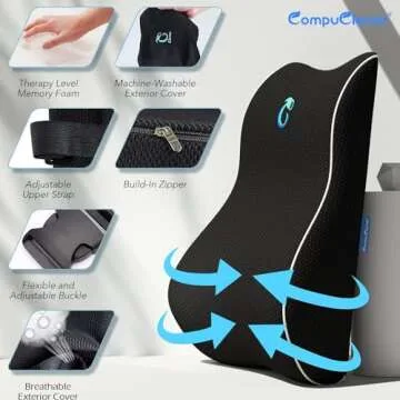 Ergonomic Lumbar Support Pillow for Comfortable Sitting