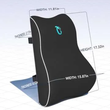 Ergonomic Lumbar Support Pillow for Comfortable Sitting