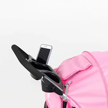 VIVO Pink 4 Wheel Pet Stroller - Foldable and Spacious