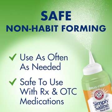 Arm & Hammer Simply Saline Nasal Mist, Drug-Free Relief