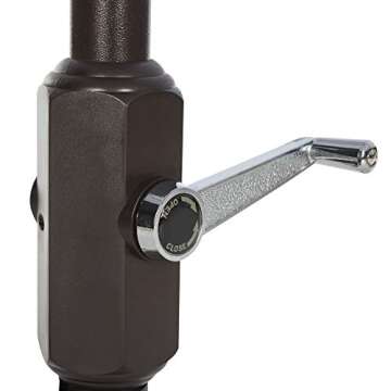 Elegant Oversized Black & White Outdoor Umbrella