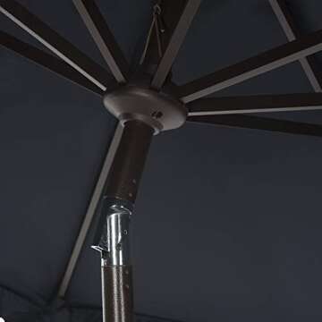 Elegant Oversized Black & White Outdoor Umbrella