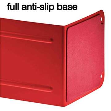 Acrimet Sleek Minimalist Metal Bookend with Non-Slip Base, Modern Decorative Book Holder, Book Shelf...