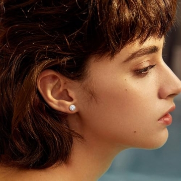 MILACOLATO CZ Stud Earrings - 18K Gold Plated & Hypoallergenic