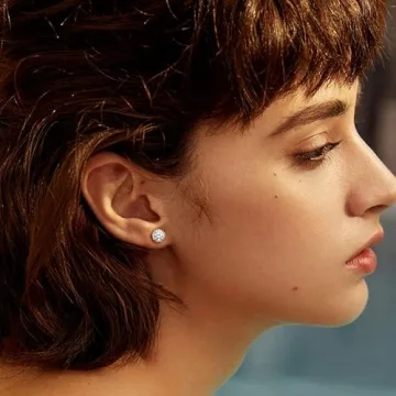 MILACOLATO CZ Stud Earrings - 18K Gold Plated & Hypoallergenic