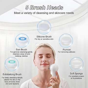 FreeBreath Facial Cleansing Brush | 3 Speed Waterproof Brush