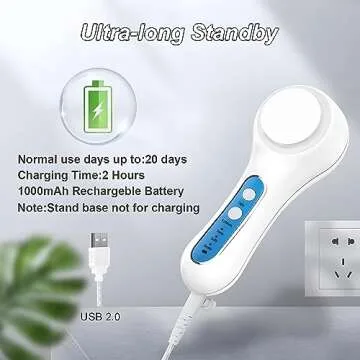 FreeBreath Facial Cleansing Brush | 3 Speed Waterproof Brush