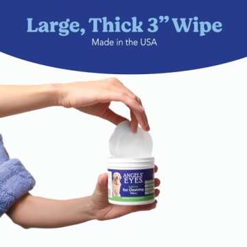 Gentle Ear Cleansing Wipes for Dogs & Cats - 100ct