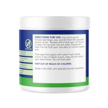 ANGELS' EYES Ear Wipes for Dogs & Cats - 100ct
