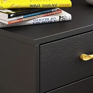 FAMAPY Nightstand Set of 2 Modern Industrial Table