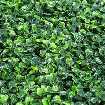 Ogrmar 12PCS 20"x20" Artificial Boxwood Panels Topiary Hedge Plant, Privacy Hedge Screen UV Protected Suitable for Outdoor, Indoor, Garden, Fence, Backyard and Décor (Boxwood-12PCS)