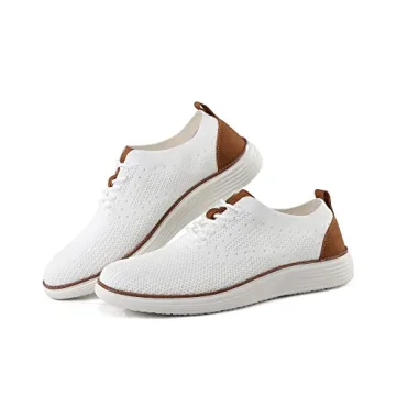 VILOCY Men's Lightweight Dress Sneakers - Casual Oxfords