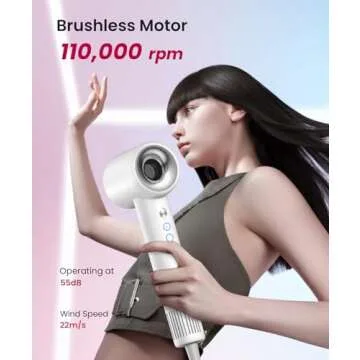 COSHARE Ionic Hair Dryer, Fast Drying & Low Noise