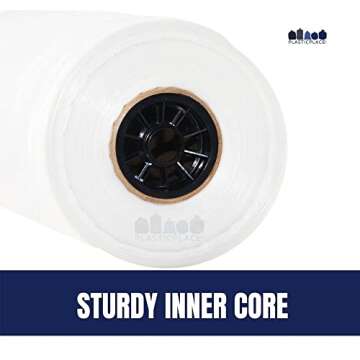 Plasticplace Mil Garment Bags - Clear 240 Count for Clothing Storage