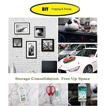 LLPT Double Sided Tape Acrylic Waterproof Permanent Strong Mounting Tape 0.24 Inch x 108 Ft Total for Nail Box Home Deco and DIY Clear (AC0240)